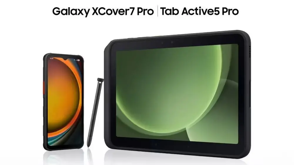 三星Galaxy強(qiáng)固型手機(jī)XCover7 Pro和平板電腦Tab Active5 Pro發(fā)布